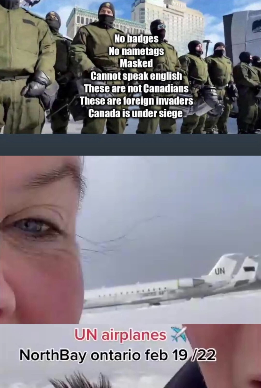 UN Planes in NorthBay Ontario (3.5 hours outside of Ottawa) Castro Jr couldn’t get his own police and military to stand with him. He called in the UN under emergency powers.