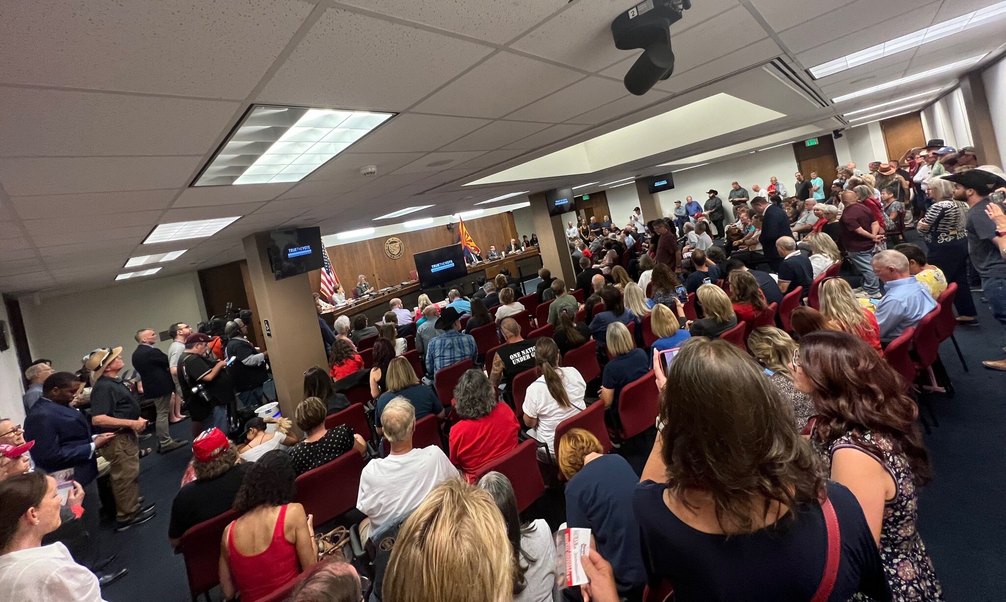 Not an empty seat in the Arizona Senate hearing as True the Vote presents evidence!

Americans care ...