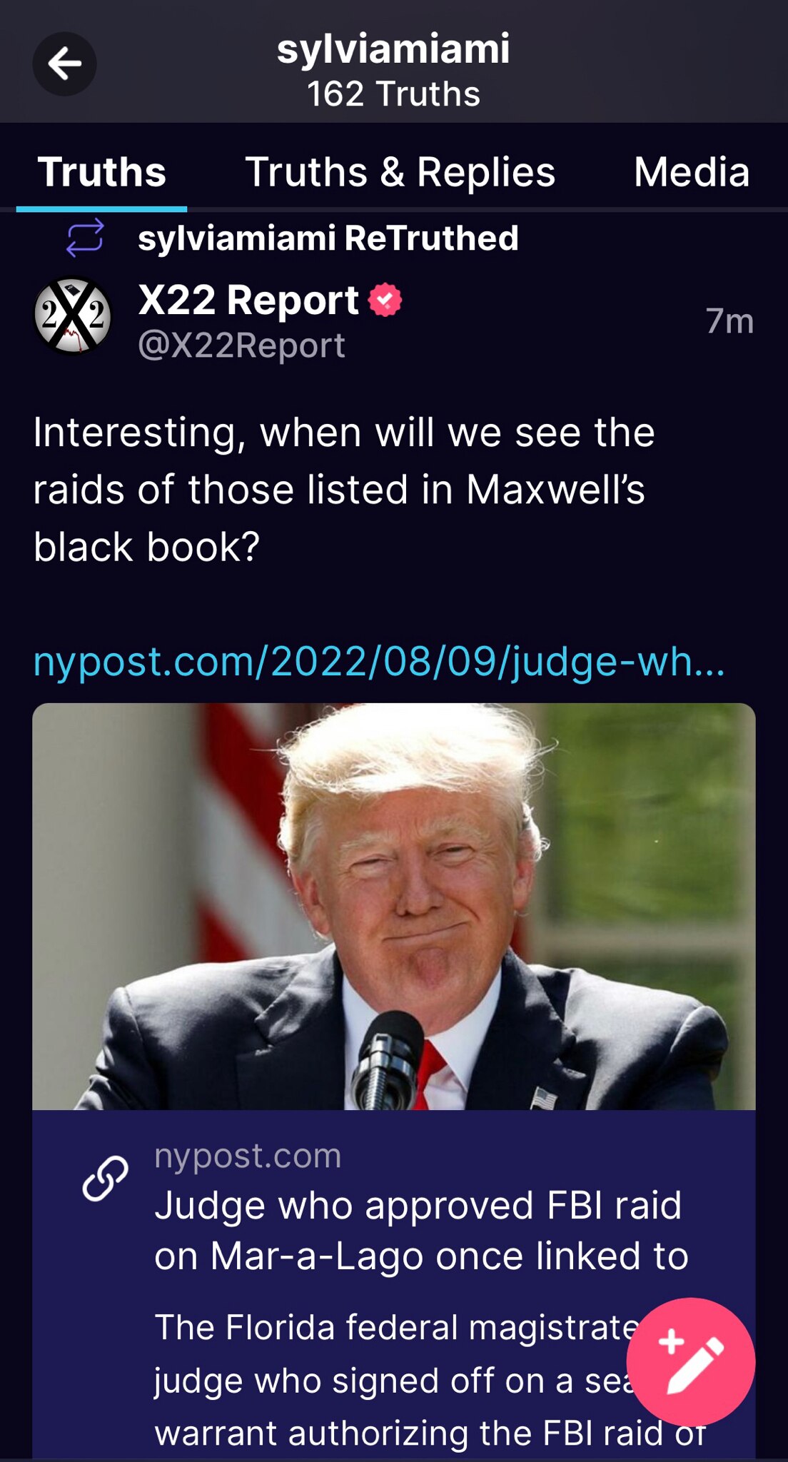 💣🔥💣 Tiens tiens… “Le juge magistrat fédéral de Floride qui a signé un mandat de perquisition auto...