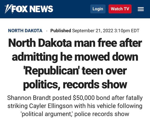 A left wing political terrorist is walking free after intentionally killing an 18 year old because h...