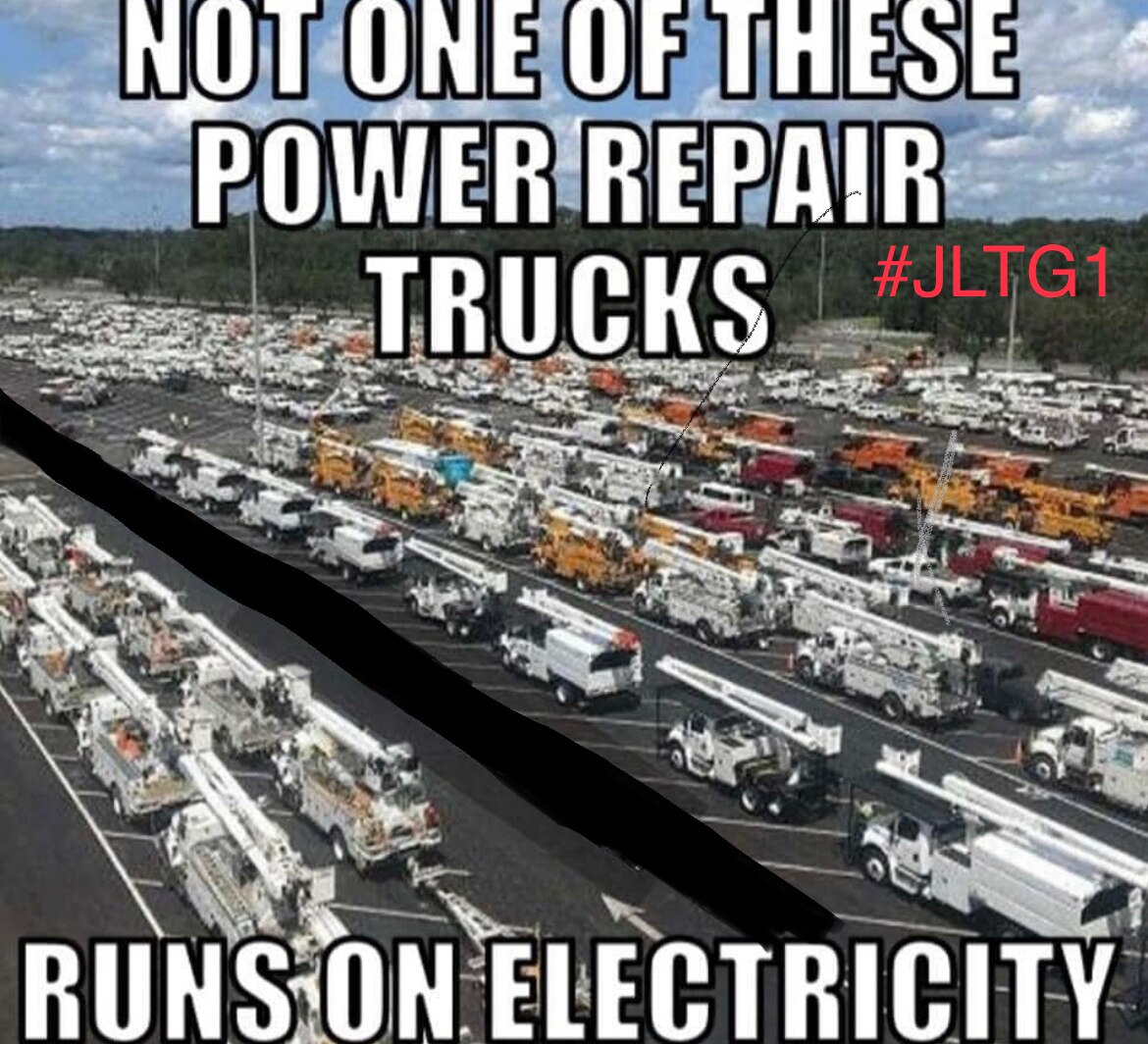 Not one of these power repair trucks…

LisaBelleDepot 
#JLTG L0459.22 #JLTG1 
#LBD #tweekstrains 

�...