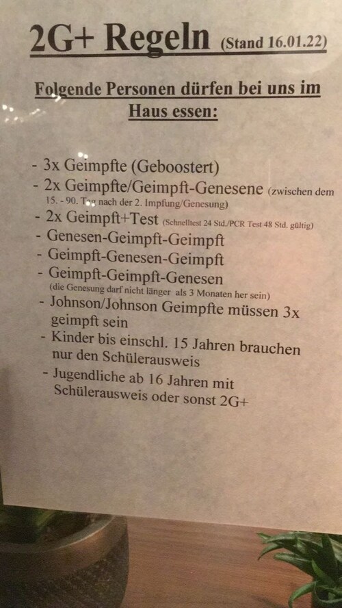 Wisst ihr noch die gute alte Zeit, wo am Restaurant aussen einfach nur eine Speisekarte hing?

#impf...