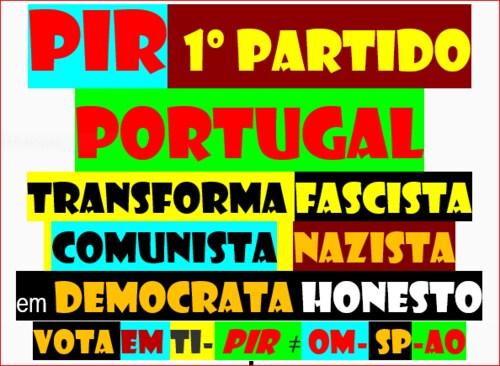 CONVITE
AOS 10 MILHÕES PORTUGUESES 
como já vimos q nova ordem proposta baseia-se n mentira corrupção q dá  GUERRA
INICIEMOS ontem NOVA ORDEM real em q prevaleça VERDADE HONESTIDADE RESPEITO por ti e pelos OUTROS
para ñ retrocedermos representante será
sorteado AGENDA REFERENDADA
ASSIM NINGUÉM SUBORNA DEZ MILHÕES 
quadrado https://gettr.com/post/p1bvnpd5bf3
https://rumble.com/v16j5k9-altrusmo.html
lista https://gettr.com/post/p1kpm881fa0