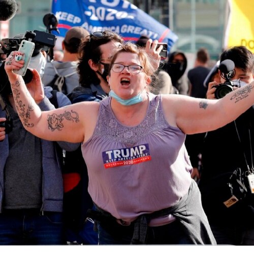 Wife of Rob Tredder, a real American patriot who knows that when God wrote the constitution he done said that REAL Ameri...