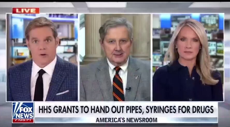 BOOM!

Watch Sen. Kennedy slam Biden’s “racial equity” plan to give out crack pipes & Needles to dru...