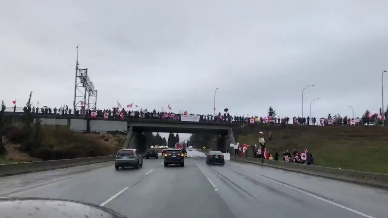 No shortage of Freedom Convoy support 44 hours away from Ottawa in Abbotsford, British Columbia. Her...