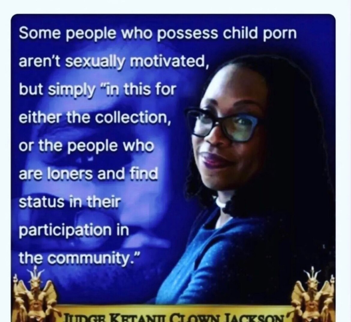 Never thought I’d see a justification for child porn … but here we are.