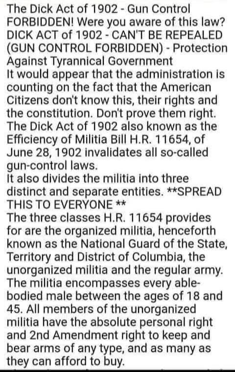 If the DICK ACT doesn't apply to the Biden/ObumAss Administration, then I dunno what does! 