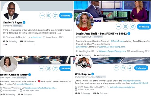 Only reason I miss twitter my followers .... I heard Charles Payne slammed Bozo Biden today..