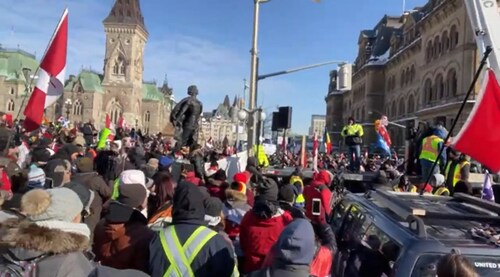 They said the Freedom Convoy was over

This is Ottawa right now. And the honking continues.

Workers...