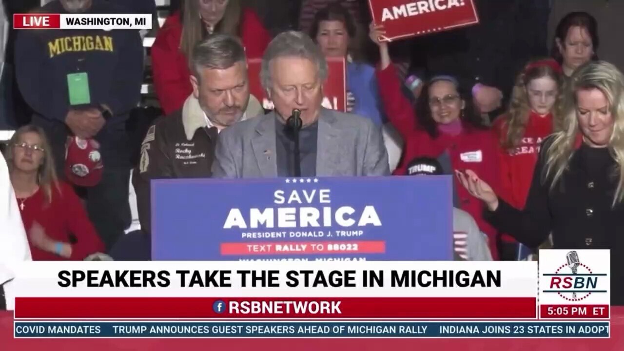 Opening prayer begins with their belief that Trump is the current president