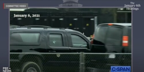 BREAKING: Jan 6 Committee Video Shows President Trump was in an SUV after the rally, not the Beast