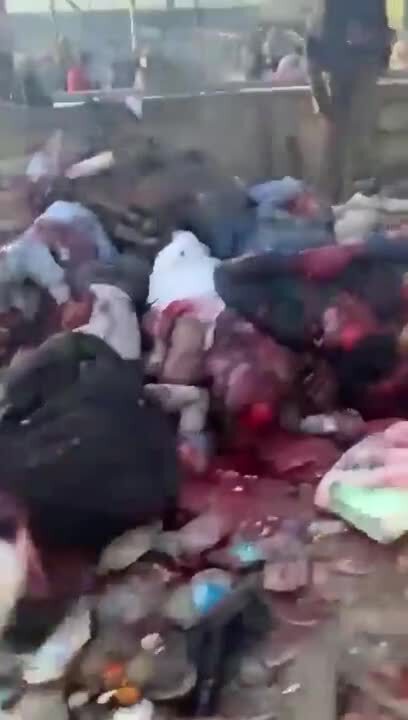 Video: dozens of dead bodies all over Afghan airport - thanks brain dead Biden