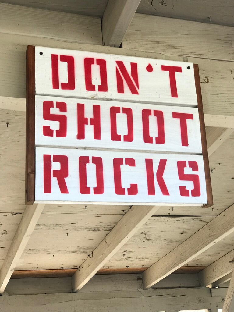Sign at my local gun range. It’s in California. Need I say more?