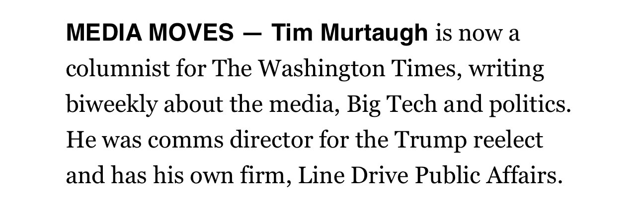 As they say, some personal news.

This week I’m starting to write a biweekly column for the @WashTim...