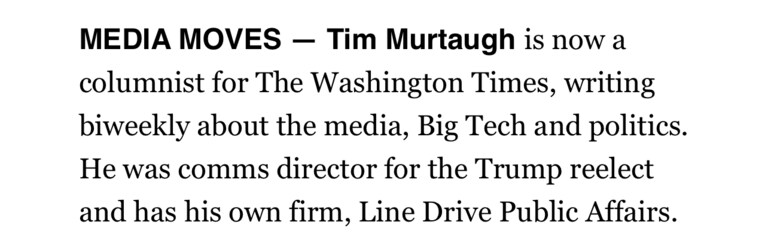 As they say, some personal news.
This week I’m starting to write a biweekly column for the @WashTimesOpEd.
Thanks to @kellysadler and Charles Hurt for th