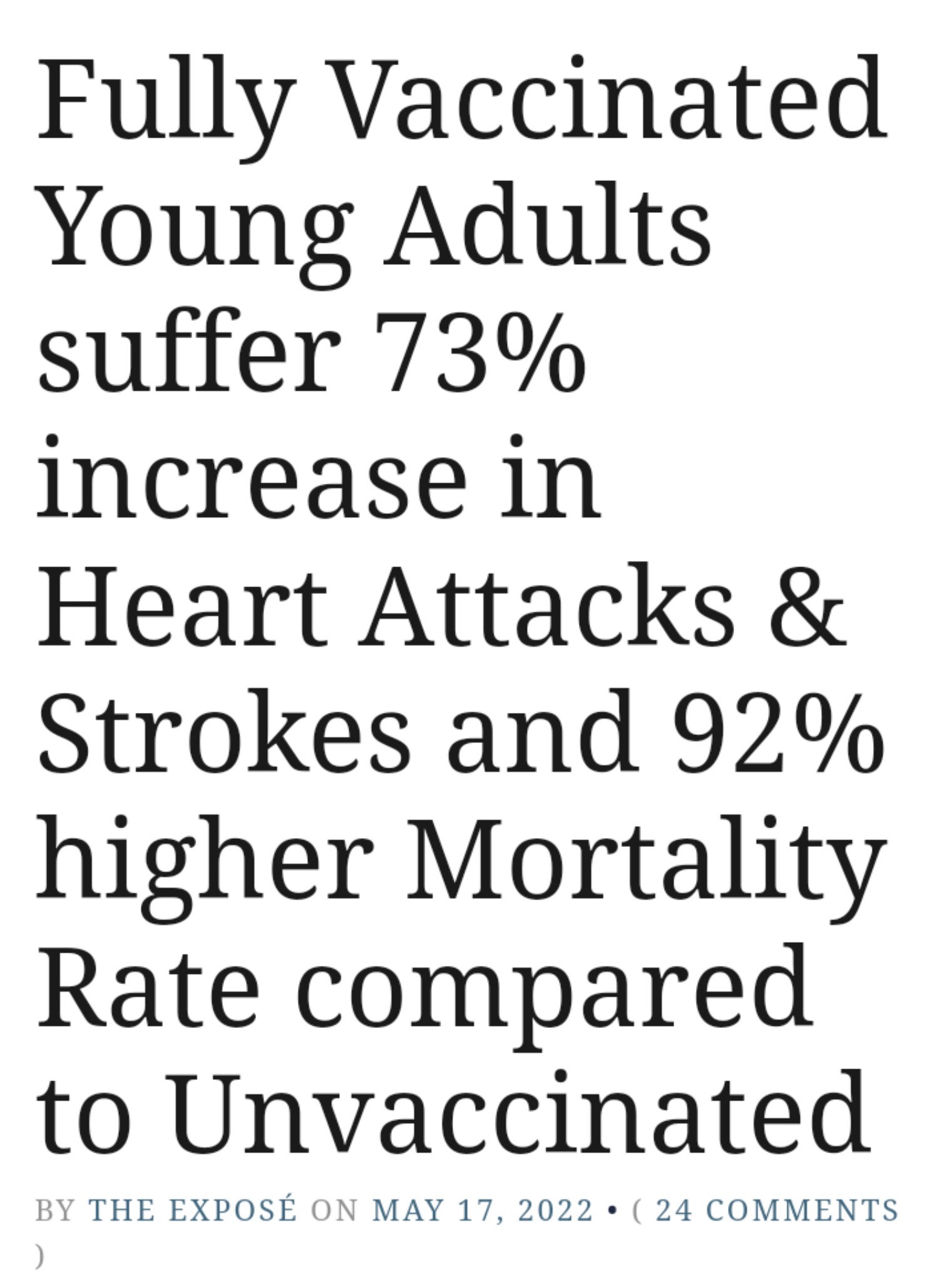 @jeffblack757 THE EXPOSÉ SAYS👇
"Official figures show there has been a 67% increase compared to the historical av...