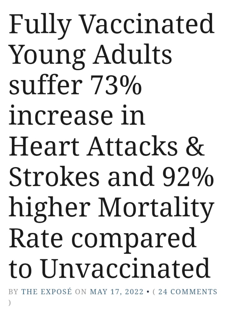 THE EXPOSÉ SAYS👇
"Official figures show there has been a 67% increase compared to the historical average in the number of people aged 15 to 44 suffering h
