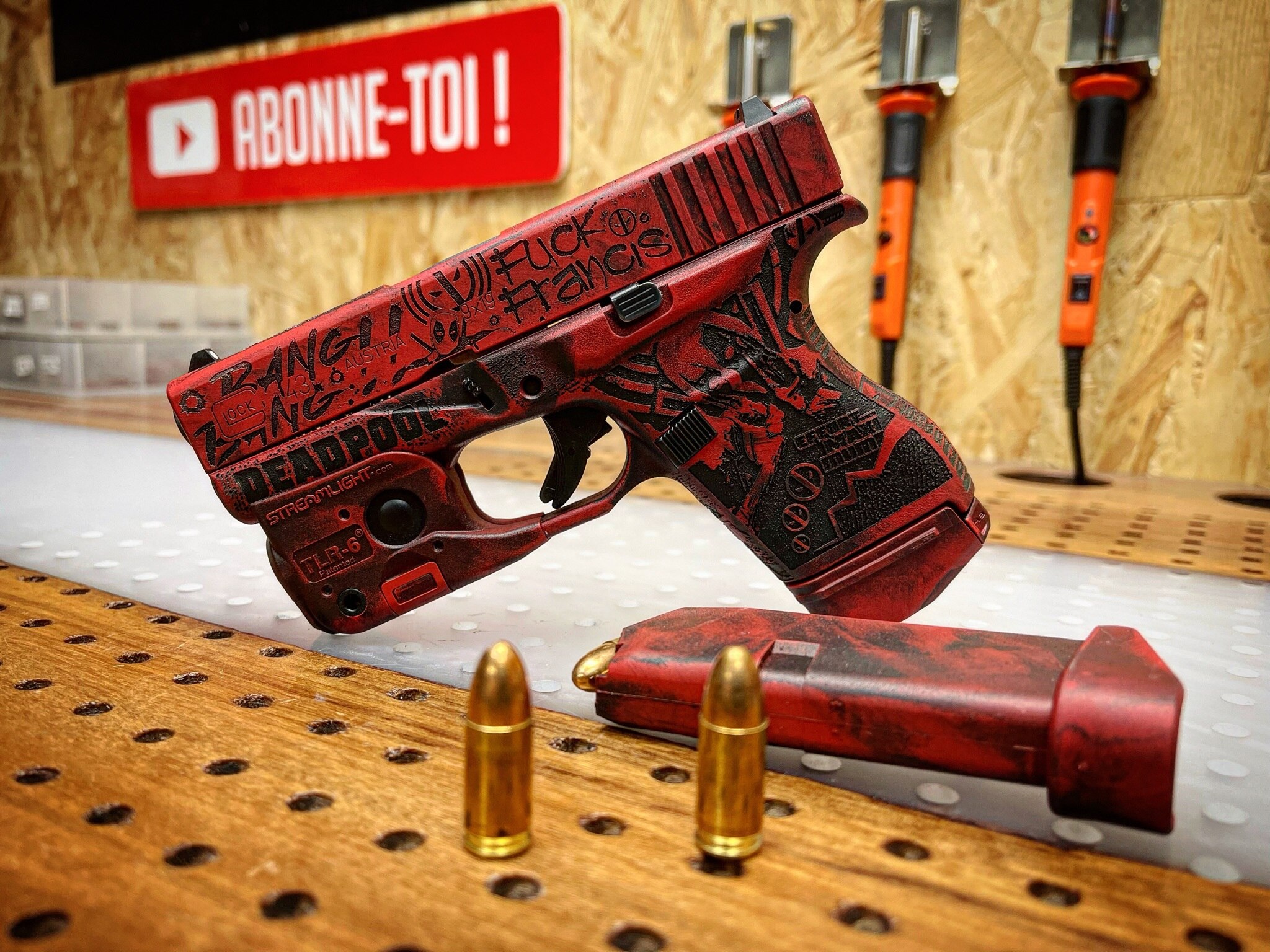 💥💥NOUVEAU💥💥

Custom complet à thème Deadpool.
Full @cerakote full gravure laser by AF Custom.
Le...