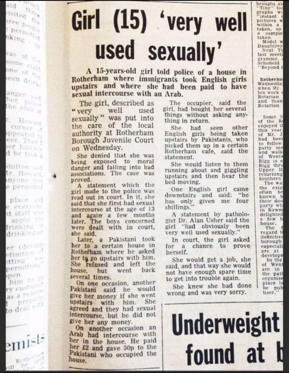 Rotherham article from 1973.

They've been grooming and raping the nation's children since they step...
