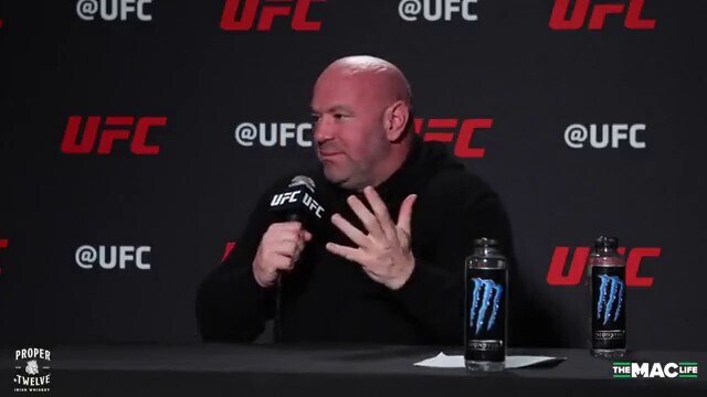 Watch how a reporter interrupts Dana White as UFC President talks about Ivermectin, Monoclonal Antibodies.