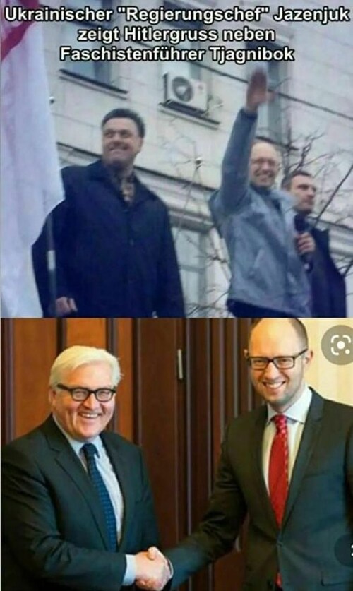 Auch Steinmeier sympathisiert mit den von Putin genannten Neonazis.