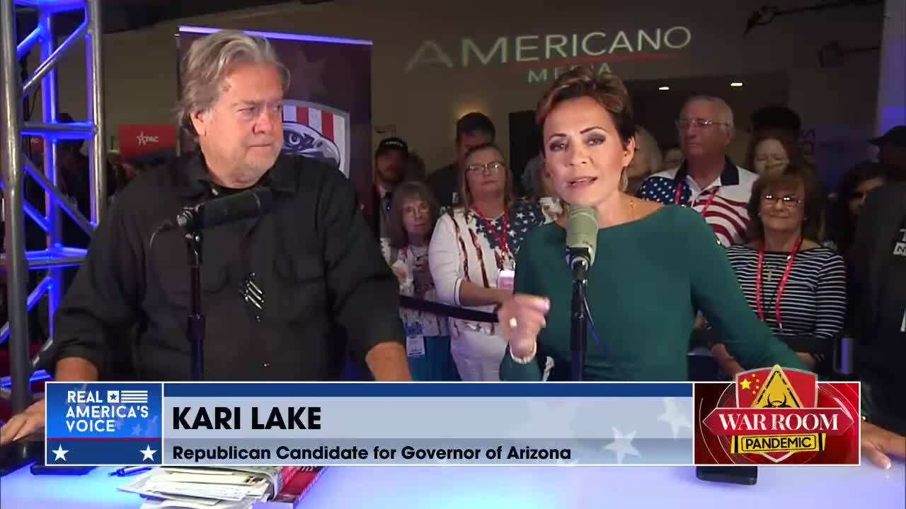 @KariLake Names Border Crisis as High Priority

AZ Gubernatorial Candidate Kari Lake shares her top priorities for day 1 as Governor: We’ve got to finish @realDonaldTrump Wall, declare an invasion on our southern border, and bring in the national guard.

Watch #WarRoom LIVE, weekdays at 10am and 5pm ET➡️http://bit.ly/ravroku

Watch Live On Pluto➡ https://bit.ly/plutolive
RAV LINKS https://linktr.ee/realamericasvoice