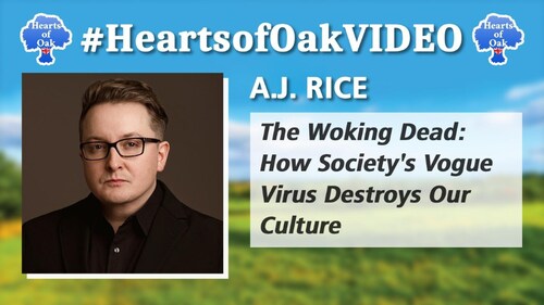 A.J Rice is a key figure in media and PR in the US. 
He is normally behind the scenes as the CEO of Publius PR. 
A.J has just put together a book that is wide in scope and deep in research, 'The Woking Dead' is a bracing, hilarious, biting, hard-hitting collection that takes you deep into the fight to 'Make America Great Again'. 

Follow and support A.J ......
publiuspr.com
twitter.com/PubliusPR?s=20&t=EDlusHSw7oRAx7hII7Kikg 

'The Woking Dead: How Society's Vogue Virus Destroys Our Culture' is released 29.9.22, pre-order from Amazon and all good book stores.

Interview recorded 15.9.22
 Podcast available at ⁣heartsofoak.podbean.com/ and all major podcast directories.