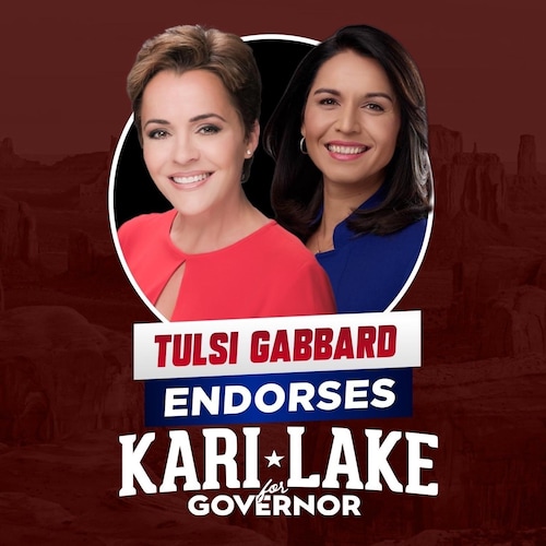 For too long establishment leaders from both parties have sought to enrich themselves, play games, and build up their power while ignoring and even enabling the suffering of millions of hard-working Americans. Kari Lake is a leader who puts people first, is fighting for border security, energy independence, public safety, and other policies that actually make life better and more affordable for the American people. Kari Lake isn’t afraid to call out the warmongering elitist cabal of permanent Washington and the Military Industrial Complex, and their propagandists in the mainstream media. I look forward to supporting Kari Lake ahead of these critical midterm elections.