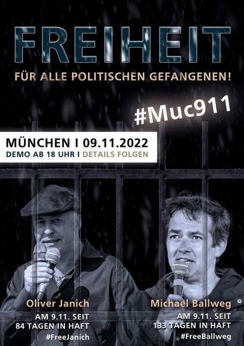 Rechtsanwalt Markus Haintz schreibt: 

#Muc911 #FreeBallweg #FreeJanich 

Am 9. November, dem deutsc...