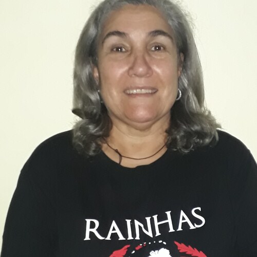 Velha louca casada, católica romana, direitista, carnívora, armamentista, mãe de 9, avó de 5, governo não manda em mim.