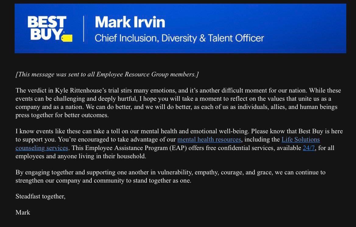Best Buy can issue all of the pro- BLM statements they want. It’s still not going to stop Deshaun fr...