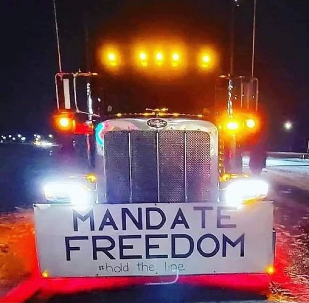 REPOST if you support the truckers 
💥Hold the Line💥 