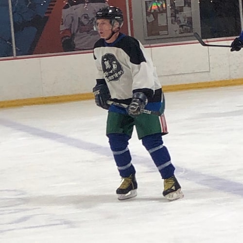 Beer league hockey bender. I say bad words. I like the color red.