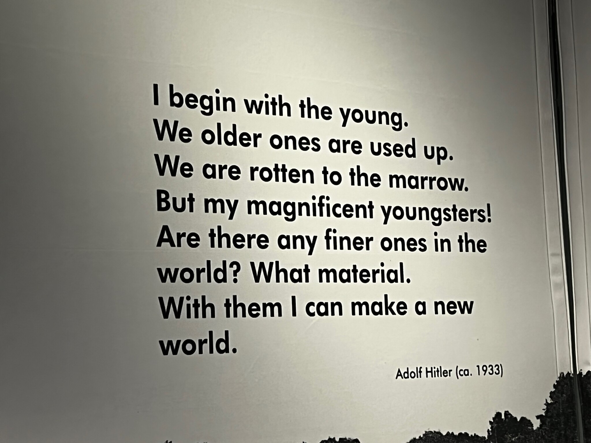 I took this pic at the Auschwitz exhibit in Kansas City. The left wants your kids. This is why Flori...