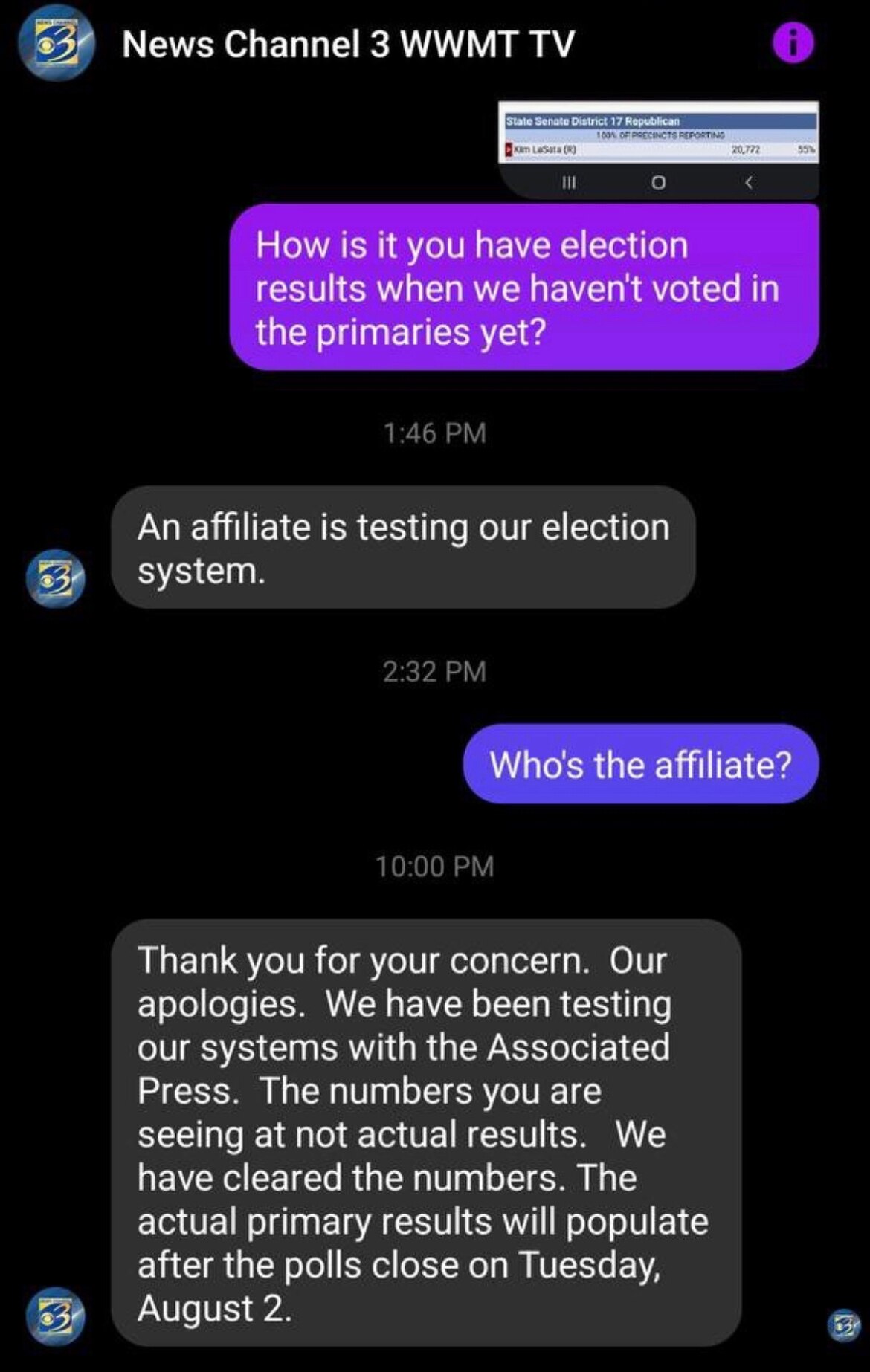 🚨🚨Michigan Primary election results reported one week early by News Channel 3; Michigan Primaries ...