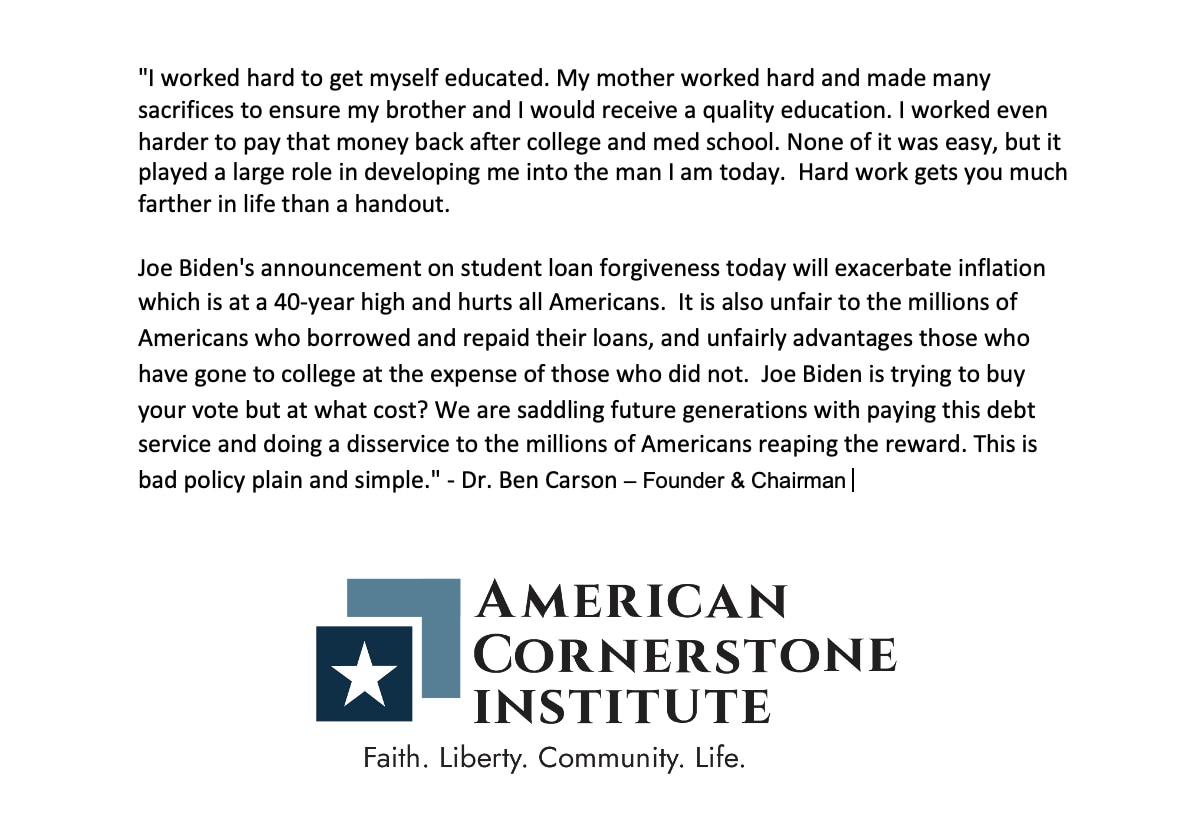 View Dr. Ben Carson's post on GETTR. Join the discussion, share your thoughts, and connect with the community.