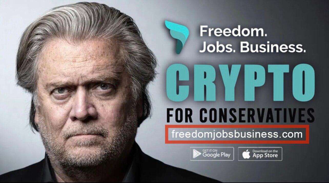 STEVE BANNON: $FJB ‘FREEDOM. JOBS. BUSINESS.’ Will Be The MAGA Crypto Coin Of The Future, Going To B...