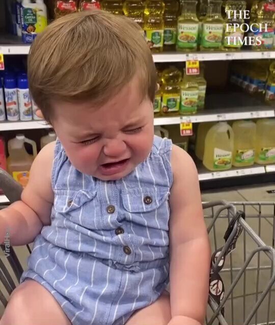 Baby Fakes Crying at Being Told No
With a little more practice I see an Oscar in her future.😂 

👉 Follow @EpochBright for more interesting content everyday!

Credit: Victoria & Karmen Blanchard via ViralHog