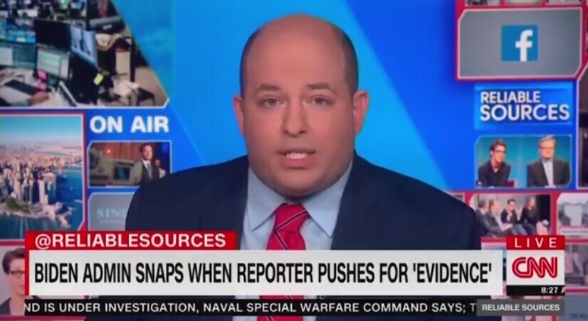 Brian Stelter claims the  purpose of CNN is to "probe and press for the evidence, regardless of who ...