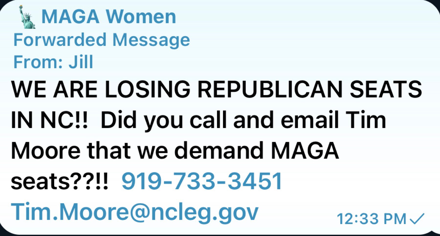 #northcarolina #savenorthcarolina 
WE ARE LOSING REPUBLICAN SEATS IN NC!!  Did you call and email Ti...