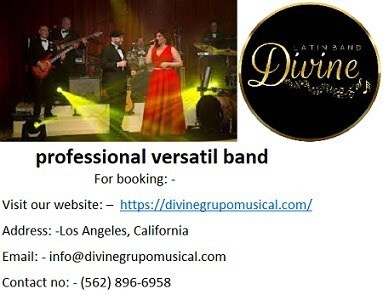Divine professional versatil band now in California at best price.

Divine Grupo Musical is a truste...