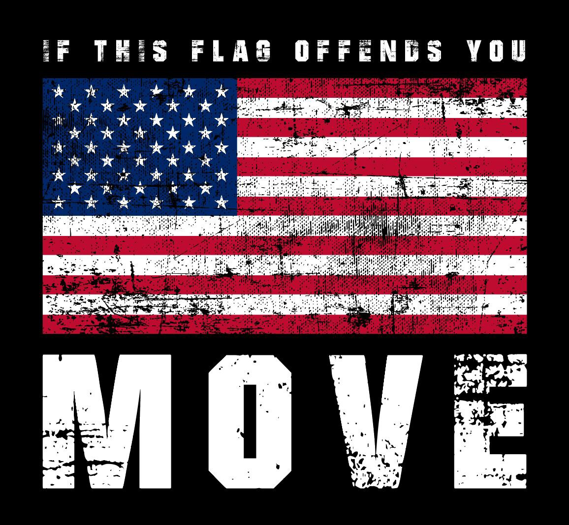 If you love this Country SHARE this photo!!

If our Flag offends you.....MOVE!!!