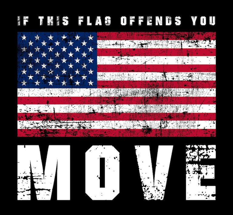 If you love this Country SHARE this photo!!
If our Flag offends you.....MOVE!!!