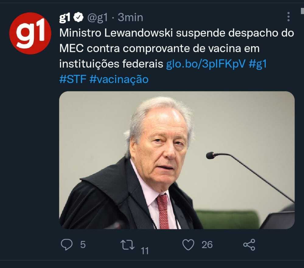 Marcos aurélio का GETTR पोस्ट देखें। चर्चा में शामिल हों, अपने विचार साझा करें और कम्युनिटी से जुड़ें।