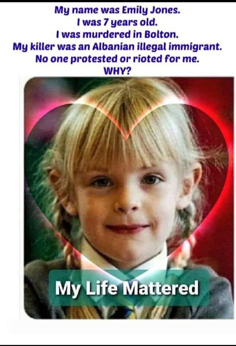 My name was Emily Jones i was murdered by an Albanian Illegal Immigrant on Mothers Day in front of m...