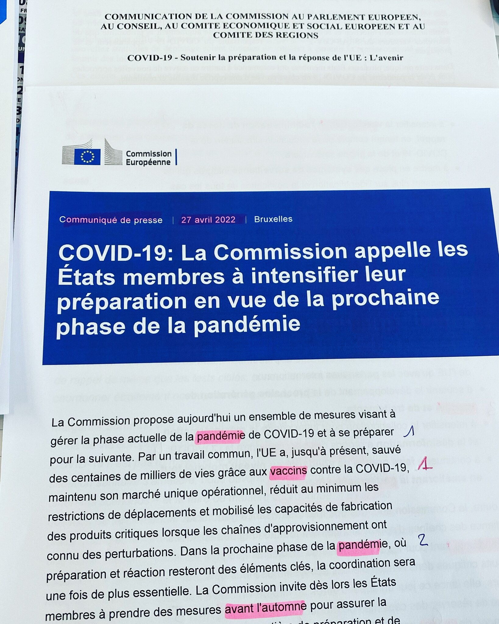 🔴Communiqué de la Commission de Mme @vonderleyen 3 jours après l’élection de #Macron, qui nous anno...