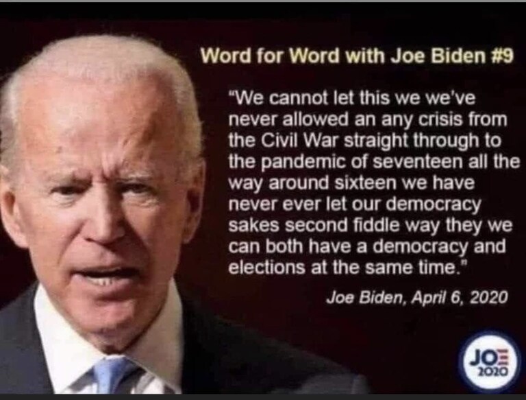 Joe’s gotta Go!!!
