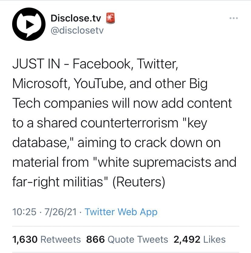 And yet the big techies wouldn't share access to America's worst jihad murderers ie San Bernardino M...