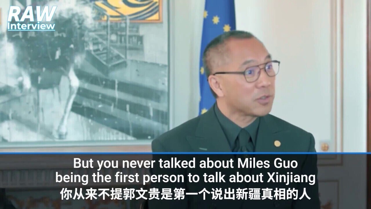 #HBO #VICE 's Premeditated Lies — Uncut Interview with Miles Guo — Highlight (2) :
☘️ Miles is the first person to talk about the Xinjiang genocide. 
☘️ But the rogue media never talked about it. Why? That’s because they just like to keep their dignity and their power and they are selfish.

#HBO #VICE 有预谋的谎言 —— 郭先生未删减采访精彩片段二 ：
💦 郭先生是第一个在大众面前谈论新疆种族大屠杀的人。
💦 但是流氓媒体从来没有谈论此事。为什么？那是因为他们只想维护他们媒体的尊严和权力，他们非常自私。